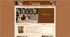 Desktop Screenshot of hoteldolcevita.eu