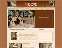 Tablet Screenshot of hoteldolcevita.eu